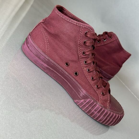PF Flyers Vulcanized Posture foundation burgundy plum unisex W7.5/M6 (1508) - Picture 7 of 11